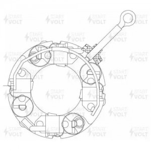 Узел щеточный стартера для а/м Chery Tiggo 3 (17-) 1.6i (VBS 2717) VBS2717 START VOLT