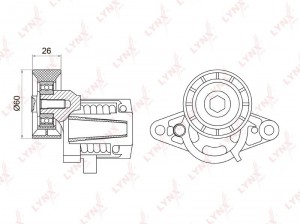 RENAULT CLIO/ KANGOO/ LAGUNA/ MEGANE PT-3037 LYNXAUTO