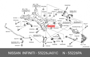 Болт 55226-JA01C 55226JA01C NISSAN