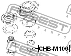 Подшипник опоры амортизатора CHEVROLET MATIZ/SPARK (M100) 1998-2005 CHB-M100 CHBM100 FEBEST