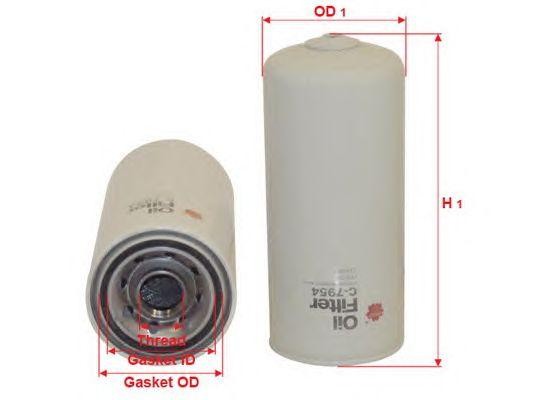 Фильтр масляный Sakura C7954 C7954 SAKURA