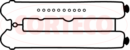 Прокладка крышки клапанной DAEWOO Nubira CHEVROLET Lacetti CORTECO 026156P CORTECO