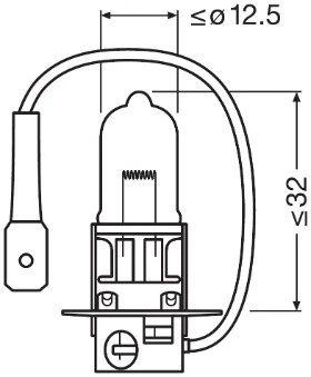 H3 24V-70W 64156 OSRAM