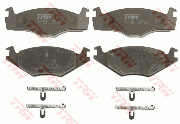 Колодки тормозные VW Golf 2 (1.6),Golf 3 (1.4/1.6/1.9 D) передние (4шт.) TRW GDB454 TRW