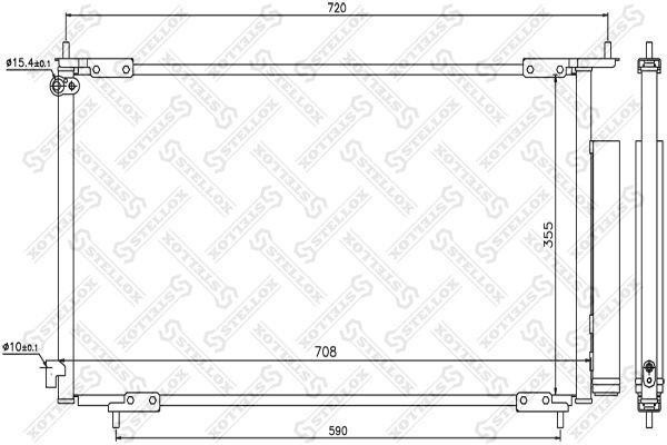 NS94772=AVA HD5201 [80101SCAA01] !радиатор конд.\ Honda CR-V 2.0 02-06 10-45096-SX STELLOX