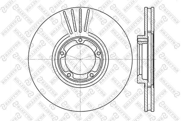 диск торм. пер. !\ Ford Transit 91-94 6020-2532V-SX STELLOX