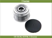 Шкив HYUNDAI ix35 (09-) KIA Sportage (10-) (2.0/2.4) TESLA TECHNICS TT64368 TESLA TECHNICS