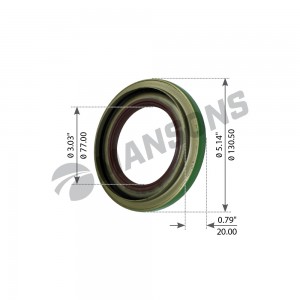 Сальник хвостовика редуктора 80*130.2*12/20  EV71-82 900123 MANSONS