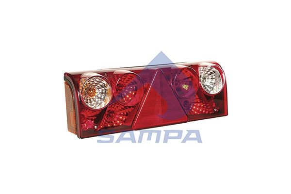 фонарь задн. многосекц. !прав.бел с ламп. с треуг.EUROPOINT ll 1кабельUniversal 0962707 SAMPA