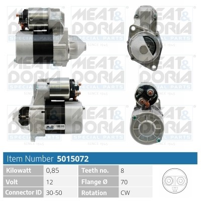 Стартер MERCEDES A (W168) RENAULT Twingo MEAT&DORIA 5015072 MEAT DORIA