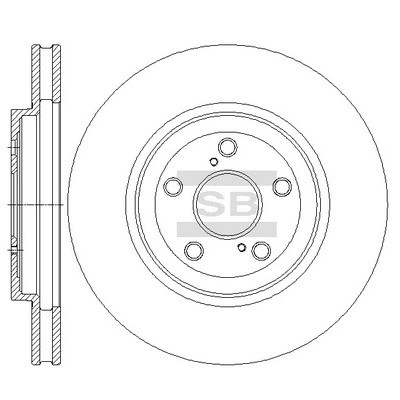 Тормозной диск SD4033 LEXUS RX350 06-08 SD4033 SD4033 SANGSIN