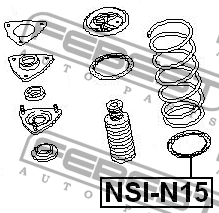 Проставка передней пружины верхняя NSI-N15 FEBEST