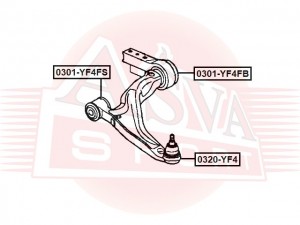 Опора шаровая 0320YF4 0320-YF4 ASVA