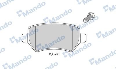 Колодки тормозные дисковые зад MBF015200 MANDO
