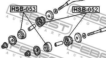 HONDA ACCORD VI (1998-2002) HSB-053 FEBEST