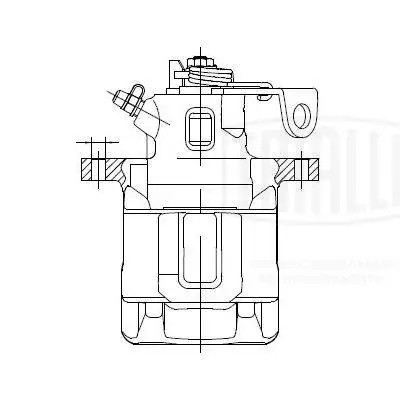 Суппорт торм. VW Polo IV (01-) зад. лев. d=34мм (CF 182013) CF182013 TRIALLI