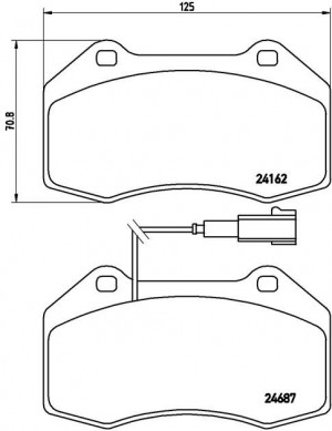 P23117 1112 13 !колодки дисковые п.\ Alfa Romeo Mito, Fiat Grand Punto 1.4i 08> P23117 BREMBO