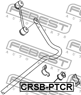 Втулка стабилизатора задняя CHRYSLER PT CRUISER 2001-2009 CRSB-PTCR CRSB-PTCR FEBEST