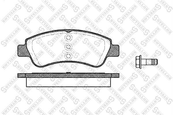 колодки диск. перед.!\ Haval, Fiat Idea/Doblo, Citroen Berlingo/C3/Xsara 1.4i/1. 852-000B-SX STELLOX