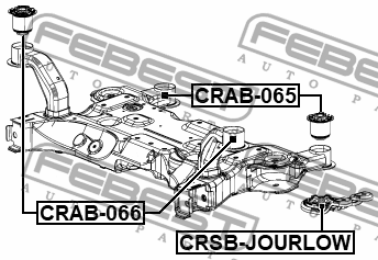 Сайлентблок подрамника DODGE JOURNEY NEW 2012- CRSB-JOURLOW CRSBJOURLOW FEBEST