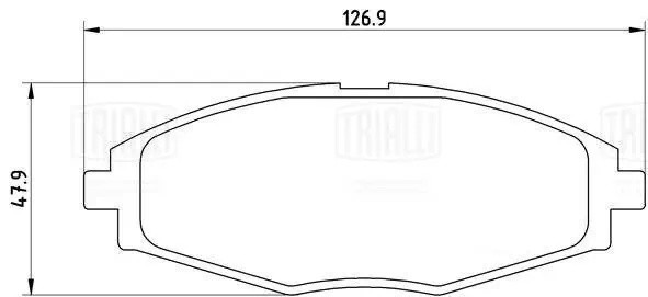 Колодки торм. Daewoo Matiz (98-) диск. перед. (керам.) (PF 051301CR) PRO PF051301CR TRIALLI
