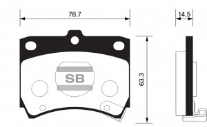 Колодки тормозные MAZDA 323 (94-98) передние SANGSIN SP1049 SANGSIN