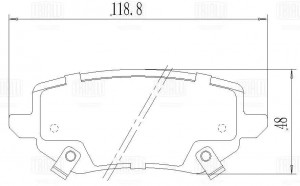 Колодки торм. TANK 300 (21-) диск. зад. (с MPB) (PF 4427) PF 4427 TRIALLI