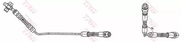 Шланг тормозной задн правый BMW X5 E53 PHD491 PHD491 TRW