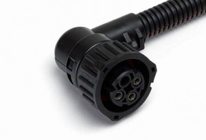 Разъем МАЗ,ГАЗ,УАЗ МАЗ угловой (3 провода, байонет) CARGEN AX521 CARGEN