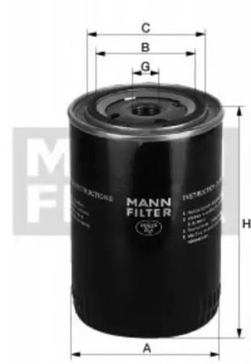 Фильтр масляный Mann W940/37 W 940/37 MANN FILTER