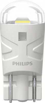 Лампа светодиодная 12V W5W T10W W2.1x9.5d 6500K (2шт.) Led White Ultinon Pro3100 11961CU31B2 PHILIPS
