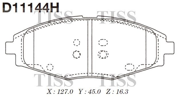 Колодки тормозные диск.передние MATIZ (M200, M250) 05 D11144H D11144H MK KASHIYAMA