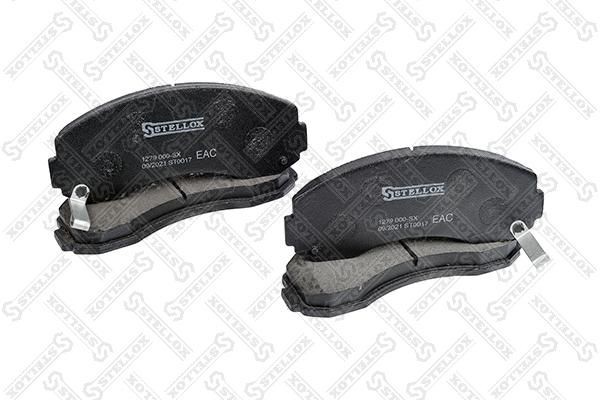 комплект тормозных колодок! дисковый тормоз\ KIA K2500 2.5, Asia Motors Hi-Topic 1279-000-SX STELLOX