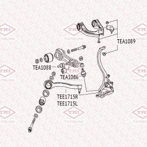 Опора шаровая нижняя L/R MERCEDES W211 03- TEA1086 TEA1086 TATSUMI