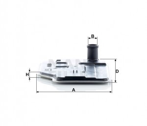 MERCEDES BENZ W203/ W204 H27001 MANN FILTER