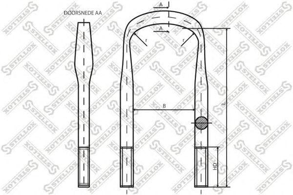 стремянка! 151xM24x2x370-U HD 65\ RVI Magnum/Premium 84-64215-SX STELLOX