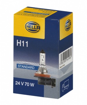 ЛАМПА НАКАЛИВАНИЯ H11 24V 55W HELLA 8GH008358-241 HELLA