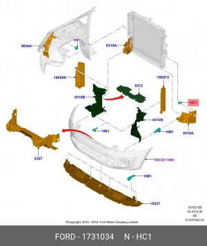 Клип 1731034 1 731 034 FORD