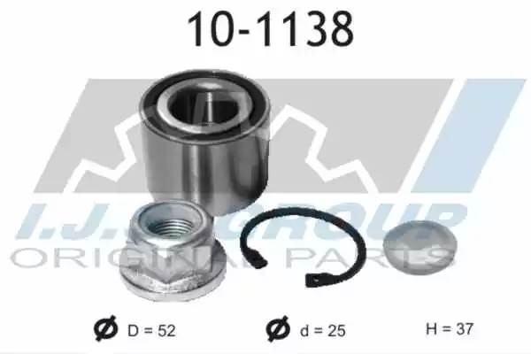 к-кт подшипника ступицы задней!\ Renault Logan/Sandero 04> 101138 IJS GROUP