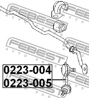 Тяга стабилизатора передн правая NISSAN PRESAGE U30 1998-2003 0223-004 0223-004 FEBEST