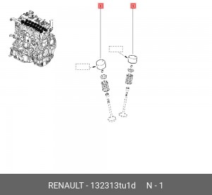 132313TU1D ГИДРОКОМПЕНСАТОР ДВИГАТЕЛЯ 132313TU1D RENAULT