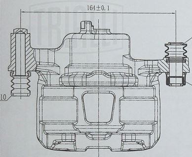 Суппорт тормозной передний левый CF 084703 TRIALLI