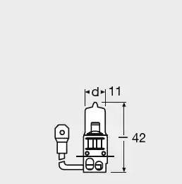 Лампа галогенная All Season Super H3 12V 55W РК22s 3000K 64151ALS 64151ALS OSRAM