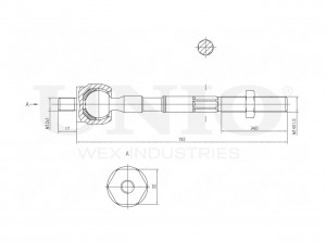 Тяга рулевая SSP-30008 UNIO