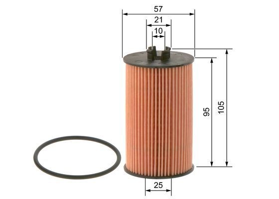 Фильтр масляный Astra, Corsa, Vectra, Zafira,Mokka,Insignia,Zafira,Aveo,Cruze 09 09864B7009 BOSCH