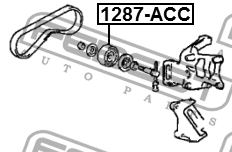 Ролик натяжной 1287-ACC 1287-ACC FEBEST