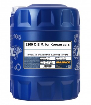 8209 MANNOL ATF SP-III (20L) жидкость трансмиссионная! синтетическая\ MN8209-20 MANNOL