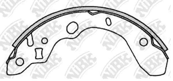 Колодки тормозные MAZDA 323 (98-04) задние барабанные (4шт.) NIBK FN3394 NIBK