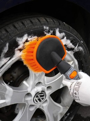 Щетка для мытья автомобиля 35 см AIRLINE с мягкой щетиной, с насадкой для шланга ABJN003 AIRLINE