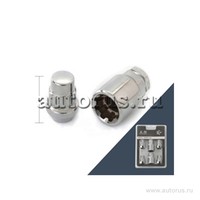 Гайка колеса М12х1.5х32 секретки конус закрытая 2 ключа LS WHEELS 20705SP LS WHEELS